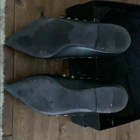 Valentino Garavani Rockstud Black Caged Flats